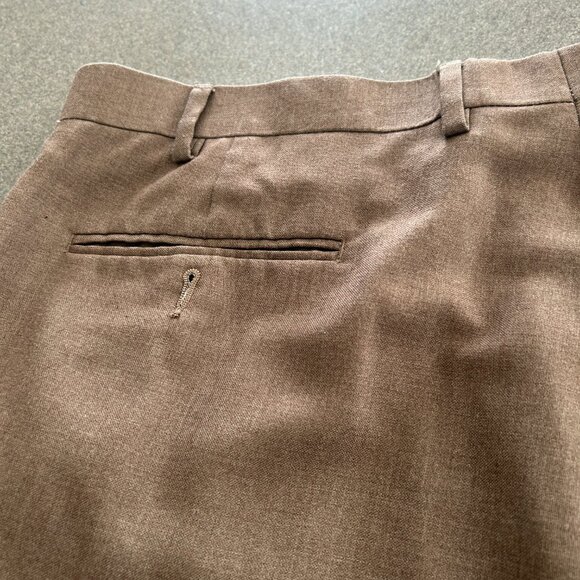 IZOD Men's Dress Pants - Brown - Size 40W/32L - Picture 6 of 10